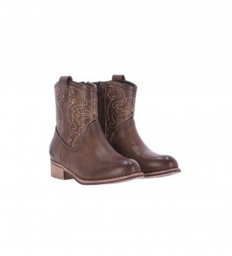 Chika10 Kids Lisy 17 brown ankle boots 