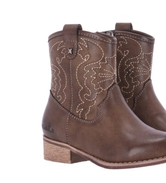 Chika10 Kids Lisy 17 brown ankle boots 