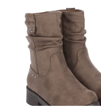 Chika10 Kids New Pony 17 Taupe Boots