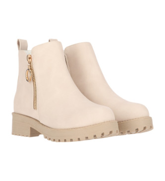 Chika10 Kids Botines New Pony 19N Beige