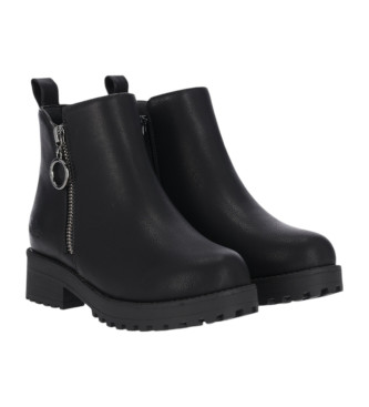 Chika10 Kids Ankle Boots New Pony 19N Black