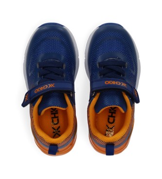Chika10 Sapatos Ray 03 azul, laranja
