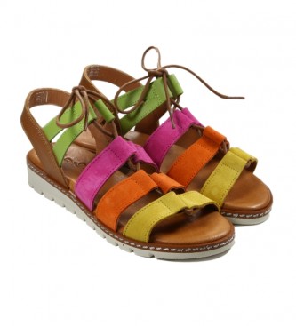 Chika10 Kids Leather sandals Mari 02 multicolor