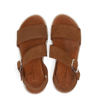 Chika10 Kids Leather sandals MARION 09 brown