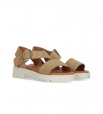 Chika10 Marion 09 beige leather sandals