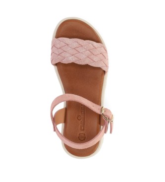 Chika10 Kids Leren sandalen Marion 13 roze