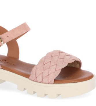 Chika10 Kids Leather Sandals Marion 13 pink