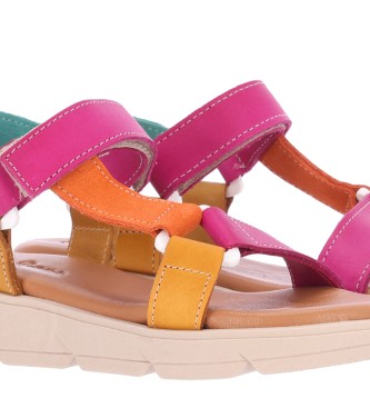 Chika10 Kids Sole 05 leather sandals multicoloured