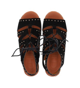 Chika10 Leather sandals Athenea 07 black