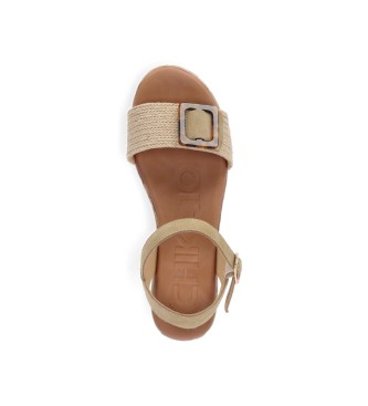 Chika10 Athenea 16 beige sandals -Platform height 5,5cm