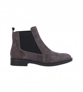 Chika10 Leather Ankle Boots Bamby 01 grey