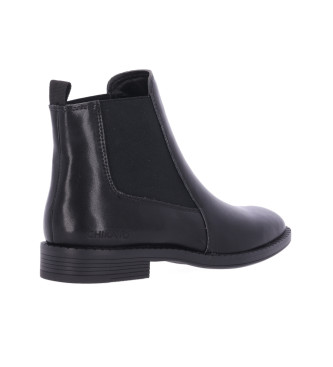 Chika10 Leather Ankle Boots Bamby 01 black