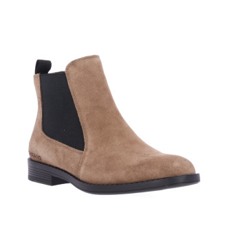 Chika10 Leather Ankle Boots Bamby 01 taupe