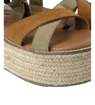 Chika10 Bonna 11 sandálias de couro multicoloridas -Altura da plataforma: 6cm