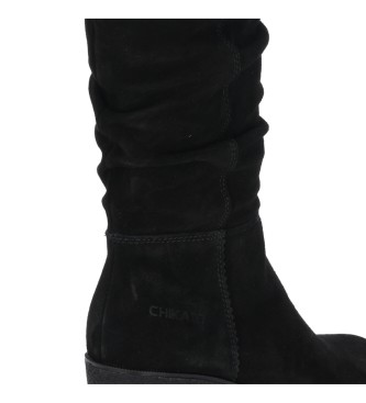 Chika10 Leather boots Challenger 03 black