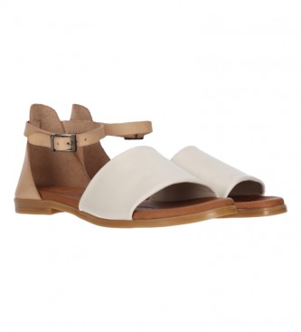 Chika10 Chelo 02 Beig leather sandals