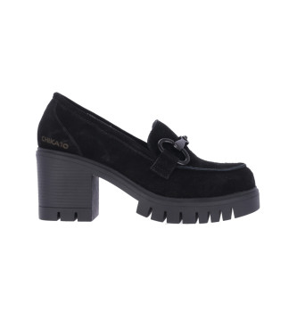 Chika10 Conde 01 usnjeni čevlji črne barve