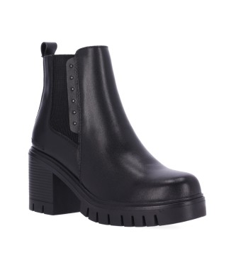 Chika10 Leather Ankle Boots Conde 02 black
