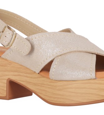 Chika10 Hachi 02 sandaler i guldlder -Hlhjde 5 cm