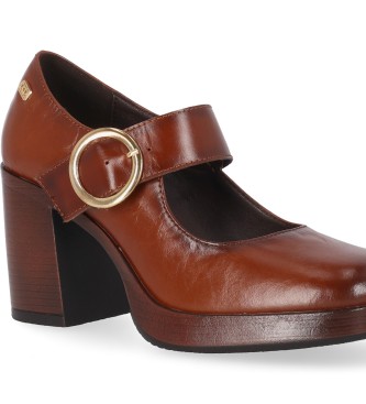 Chika10 Kate 03 Chaussures en cuir marron