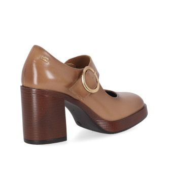 Chika10 Kate 03 Taupe leather shoes