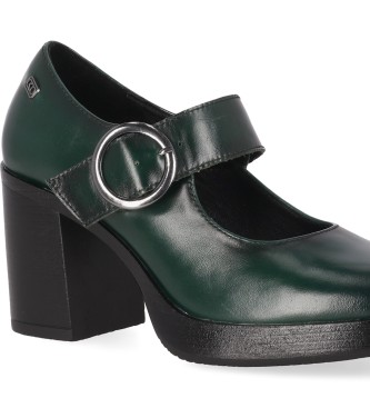 Chika10 Sapatos de couro Kate 03 Verde