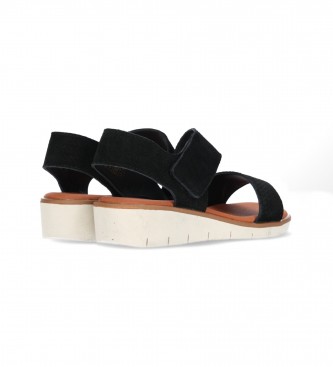Chika10 Mila 01 sandales en cuir noir