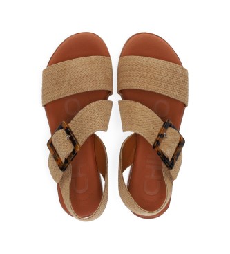 Chika10 Leren sandalen NAIRA 05 bruin