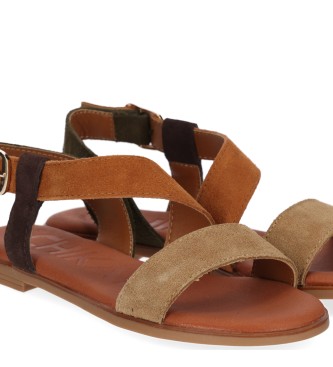 Chika10 Lder sandaler NAIRA 07 brun