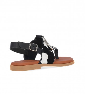 Chika10 Leather Sandals Naira 12 black