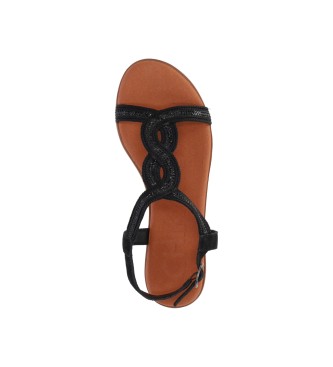 Chika10 Leren sandalen Naira 13 zwart