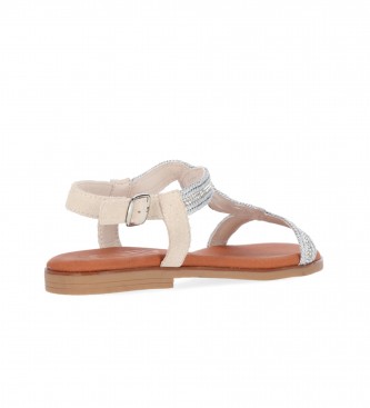 Chika10 Leather Sandals Naira 13 silver