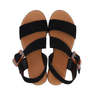 Chika10 Usnjeni sandali Naira 20 Black
