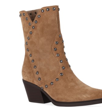 Chika10 Leder-Stiefeletten Nereida 04 taupe