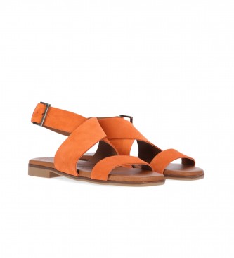 Chika10 Leather sandals NEW CARLA 02 Orange