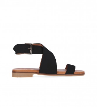 Chika10 Leren sandalen NEW CARLA 02 Zwart