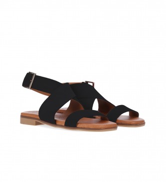 Chika10 Leather sandals NEW CARLA 02 Black