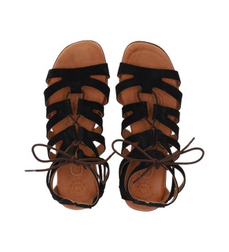 Chika10 Leather Sandals New Carla 08 black