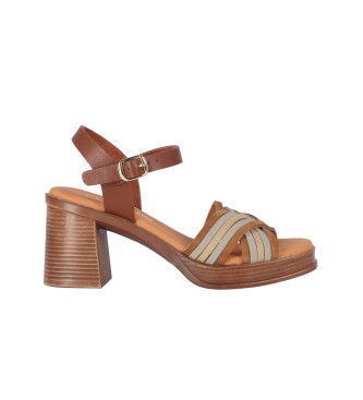 Chika10 Leather Sandals New Godo 01 brown