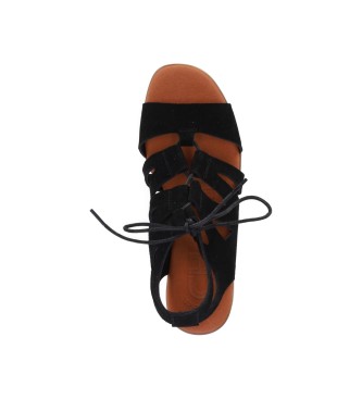 Chika10 Sandales en cuir New Gotica 03 noir - Hauteur du talon 6cm