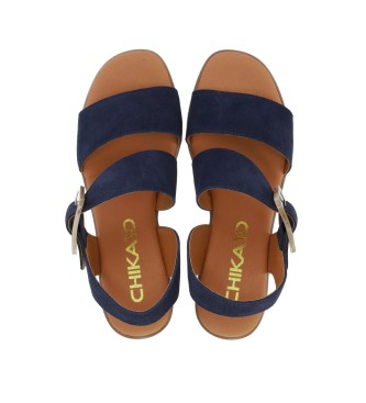 Chika10 Leather Sandals New Gotica 04 marine
