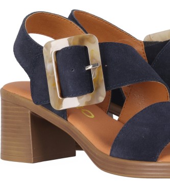 Chika10 Nuovi sandali in pelle Gotica 04 blu scuro