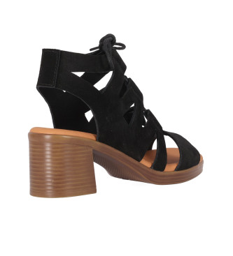 Chika10 New Gotica 05 Leather Sandals black
