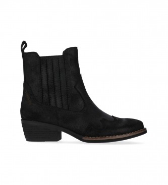 Chika10 Leather ankle boots NEW REBECA 02 Black