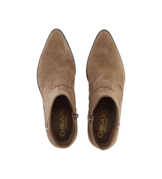 Chika10 Bottines en cuir Polo 08 taupe