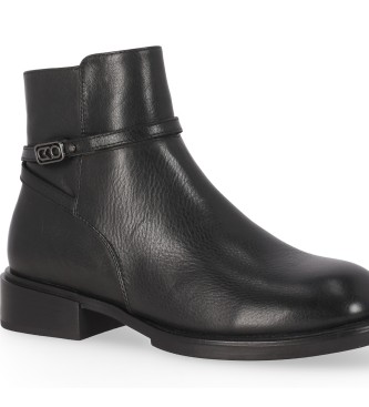 Chika10 Bottines en cuir Praga 01 Noir