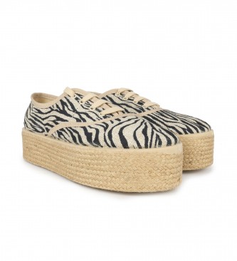 Chika10 Repuca 40 zebra slippers