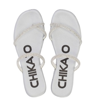 Chika10 Roche 05 zilveren sandalen