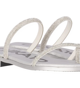 Chika10 Roche 05 silver sandals