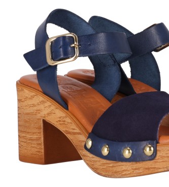 Chika10 San Marino 11 usnjeni sandali iz mornarice